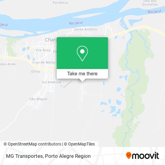 MG Transportes map