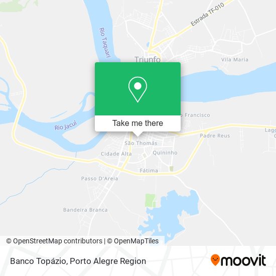 Banco Topázio map