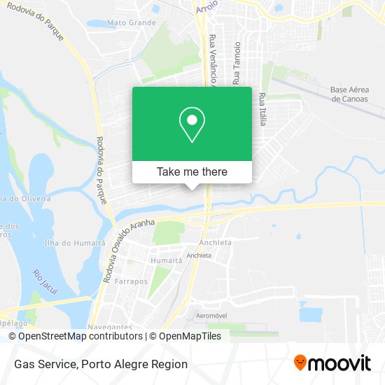 Gas Service map