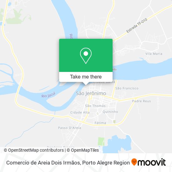 Comercio de Areia Dois Irmãos map