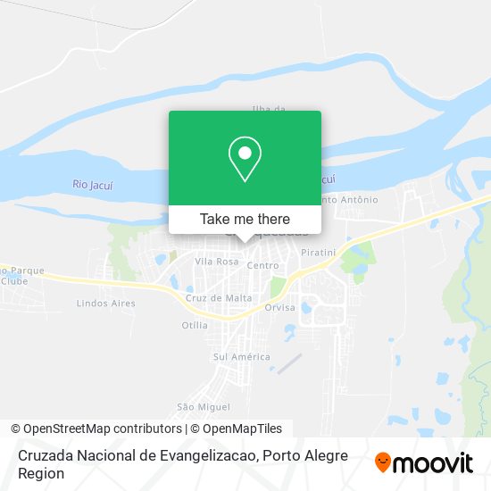 Cruzada Nacional de Evangelizacao map