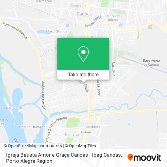 Igreja Batista Amor e Graça Canoas - Ibag Canoas map