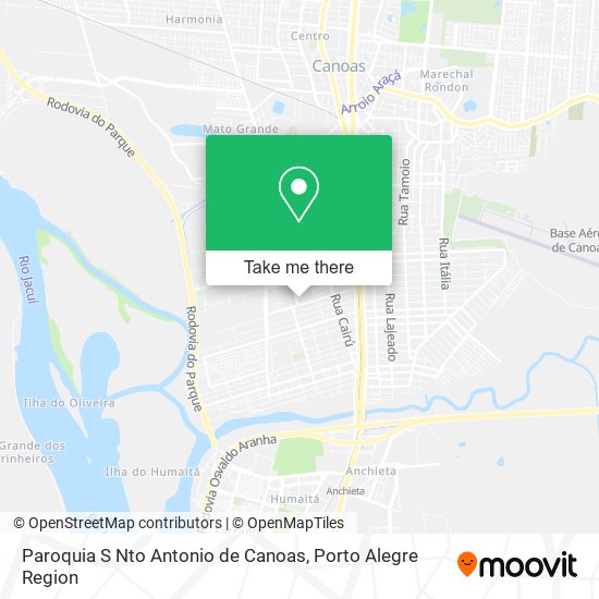 Paroquia S Nto Antonio de Canoas map