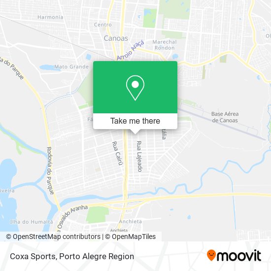 Coxa Sports map