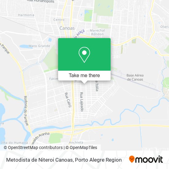 Metodista de Niteroi Canoas map