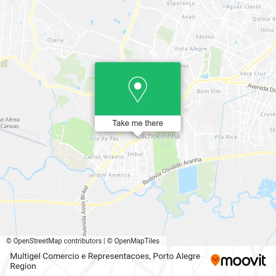 Multigel Comercio e Representacoes map