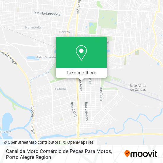 Mapa Canal da Moto Comércio de Peças Para Motos