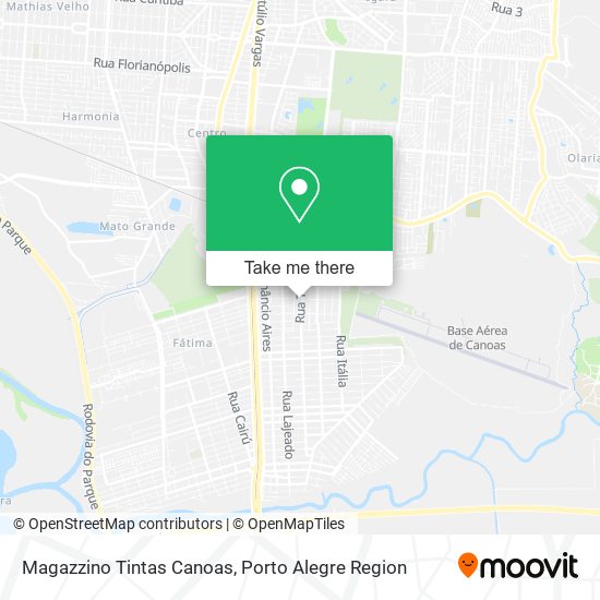 Magazzino Tintas Canoas map