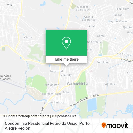 Condominio Residencial Retiro da Uniao map