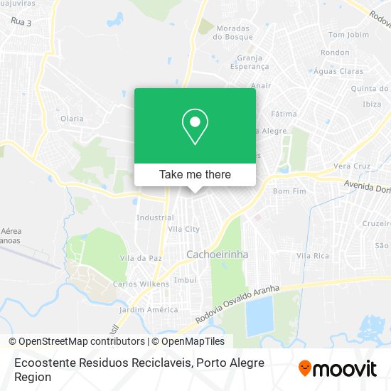 Ecoostente Residuos Reciclaveis map