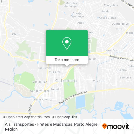 Als Transportes - Fretes e Mudanças map