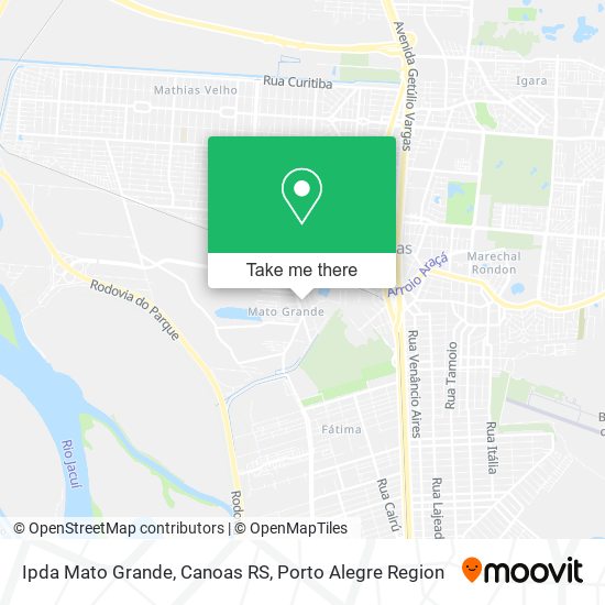 Mapa Ipda Mato Grande, Canoas RS