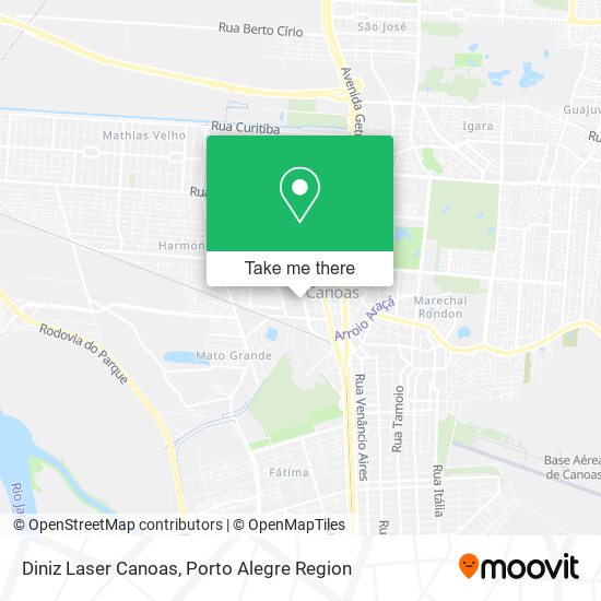Diniz Laser Canoas map