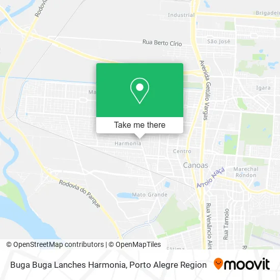 Buga Buga Lanches Harmonia map