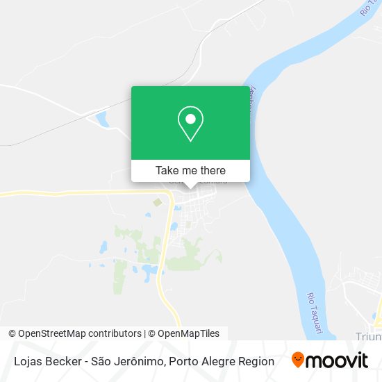 Lojas Becker - São Jerônimo map