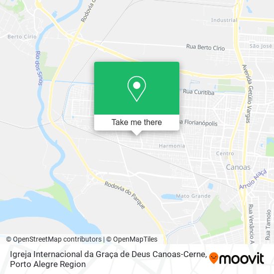 Igreja Internacional da Graça de Deus Canoas-Cerne map