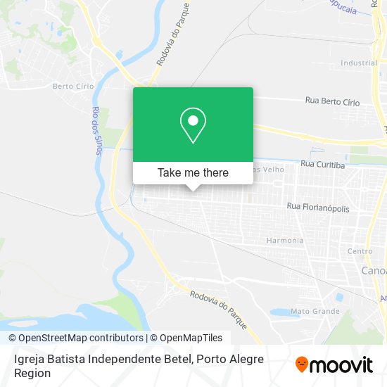 Mapa Igreja Batista Independente Betel