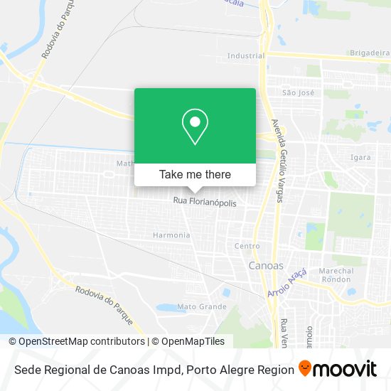 Mapa Sede Regional de Canoas Impd