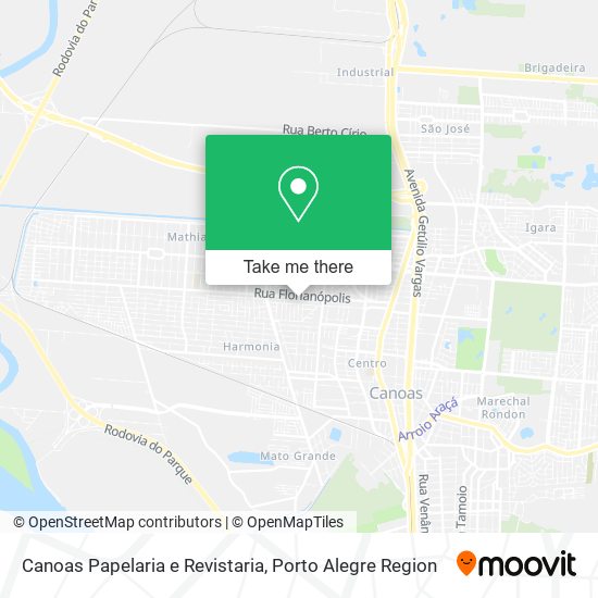 Canoas Papelaria e Revistaria map