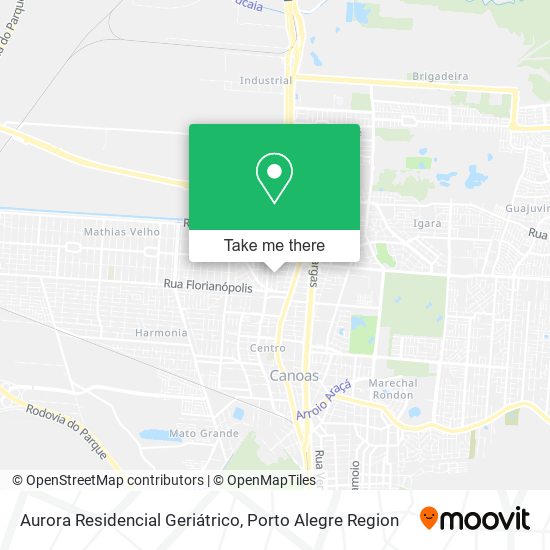 Mapa Aurora Residencial Geriátrico