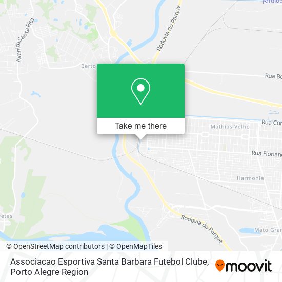 Associacao Esportiva Santa Barbara Futebol Clube map