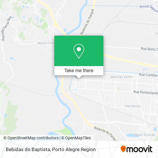 Bebidas do Baptista map