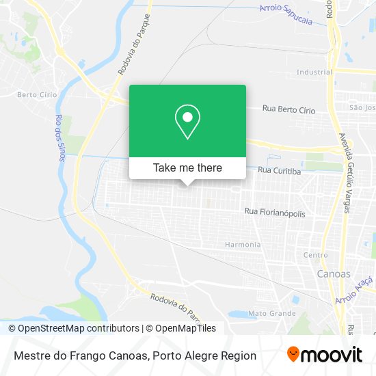 Mestre do Frango Canoas map