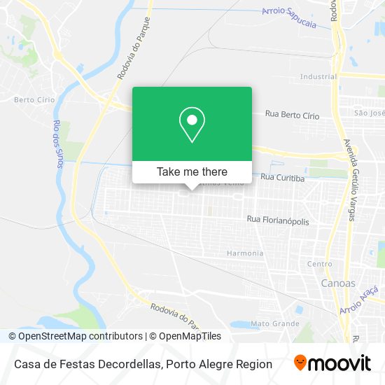 Casa de Festas Decordellas map