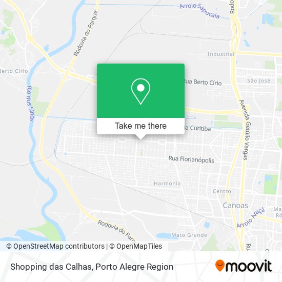 Shopping das Calhas map