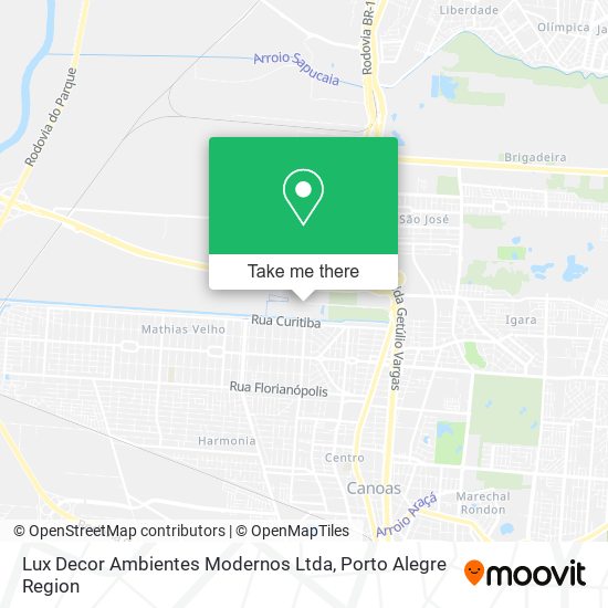 Lux Decor Ambientes Modernos Ltda map