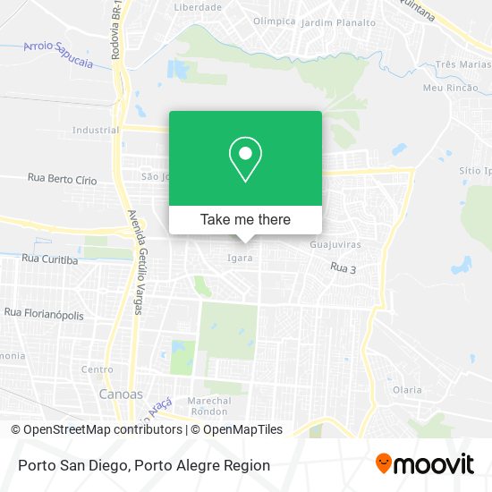 Porto San Diego map