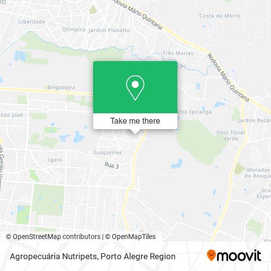 Agropecuária Nutripets map