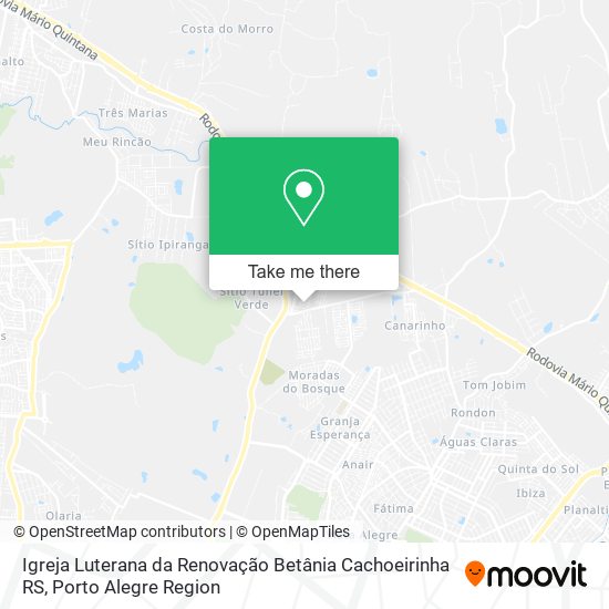 Igreja Luterana da Renovação Betânia Cachoeirinha RS map