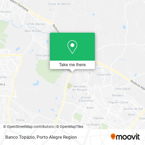 Banco Topázio map