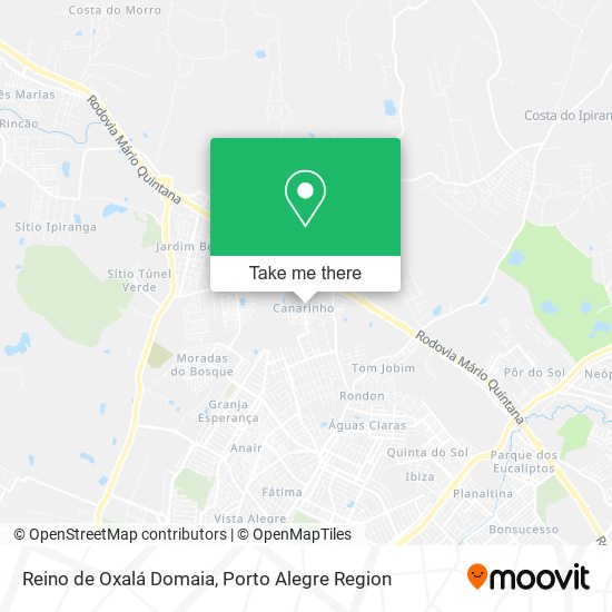 Reino de Oxalá Domaia map