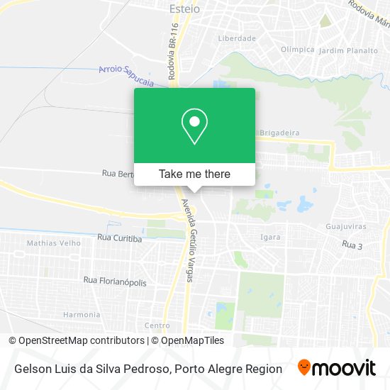 Mapa Gelson Luis da Silva Pedroso