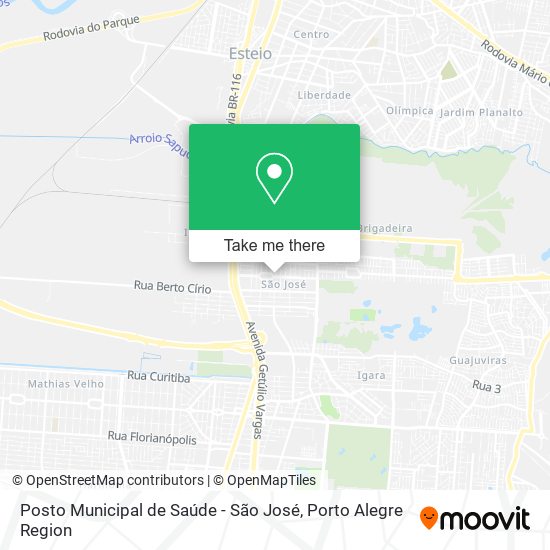 Posto Municipal de Saúde - São José map