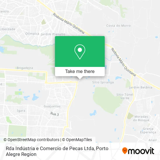 Rda Indústria e Comercio de Pecas Ltda map