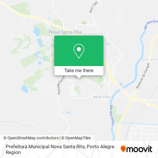 Mapa Prefeitura Municipal Nova Santa Rita