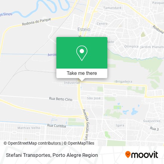 Stefani Transportes map
