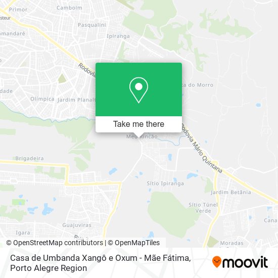 Casa de Umbanda Xangô e Oxum - Mãe Fátima map
