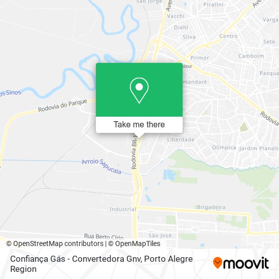 Confiança Gás - Convertedora Gnv map