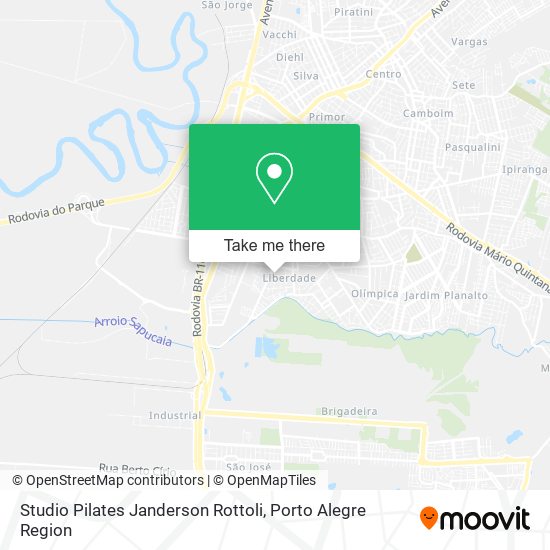 Mapa Studio Pilates Janderson Rottoli