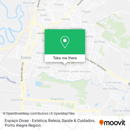 Espaço Divas - Estética, Beleza, Saúde & Cuidados map
