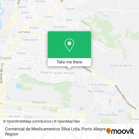 Comercial de Medicamentos Silva Ltda map