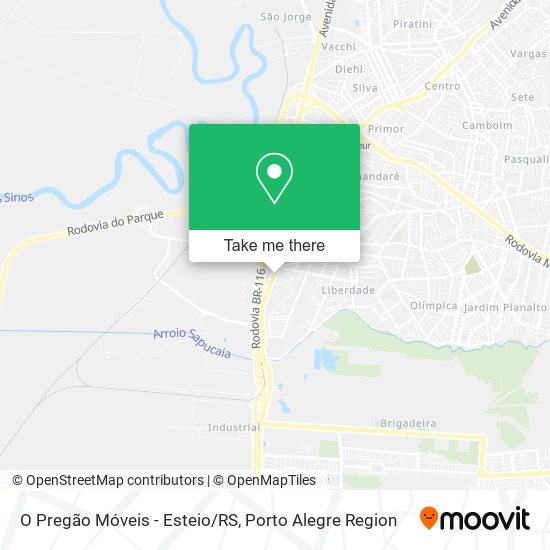 O Pregão Móveis - Esteio/RS map