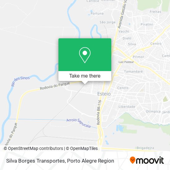 Silva Borges Transportes map