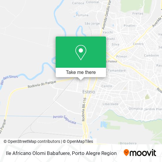 Ile Africano Olomi Babafuere map