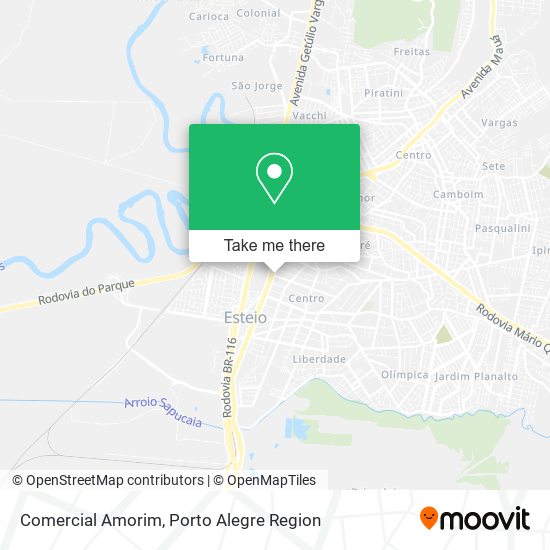 Comercial Amorim map