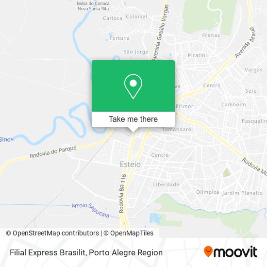 Filial Express Brasilit map